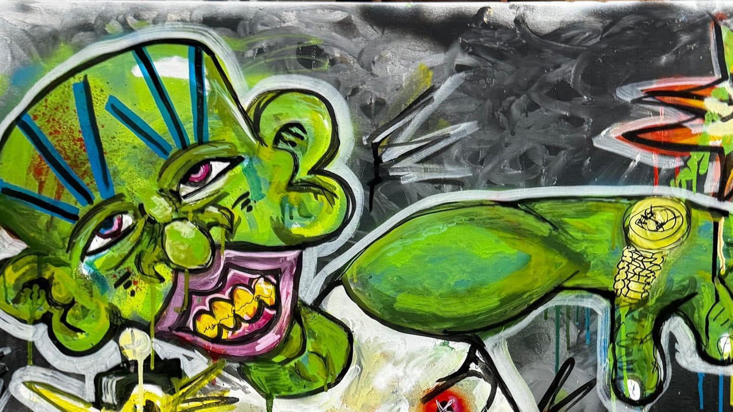 A painting by Hemsley Herrick, up close